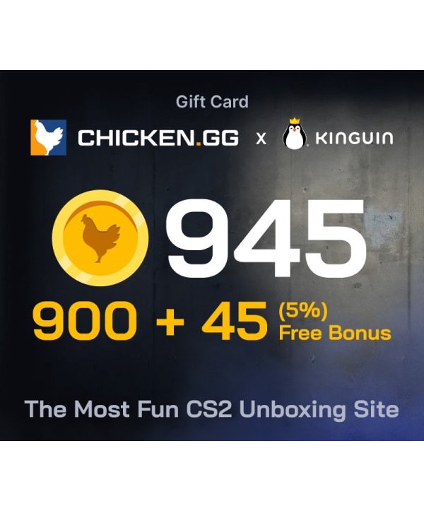 Chicken.GG 900 + 45 FREE Tokens Key GLOBAL